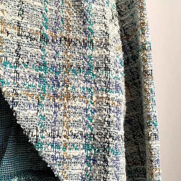 Belle Poque cropped blazer/cardigan with sparkly silver thread size small - Picture 2 of 6